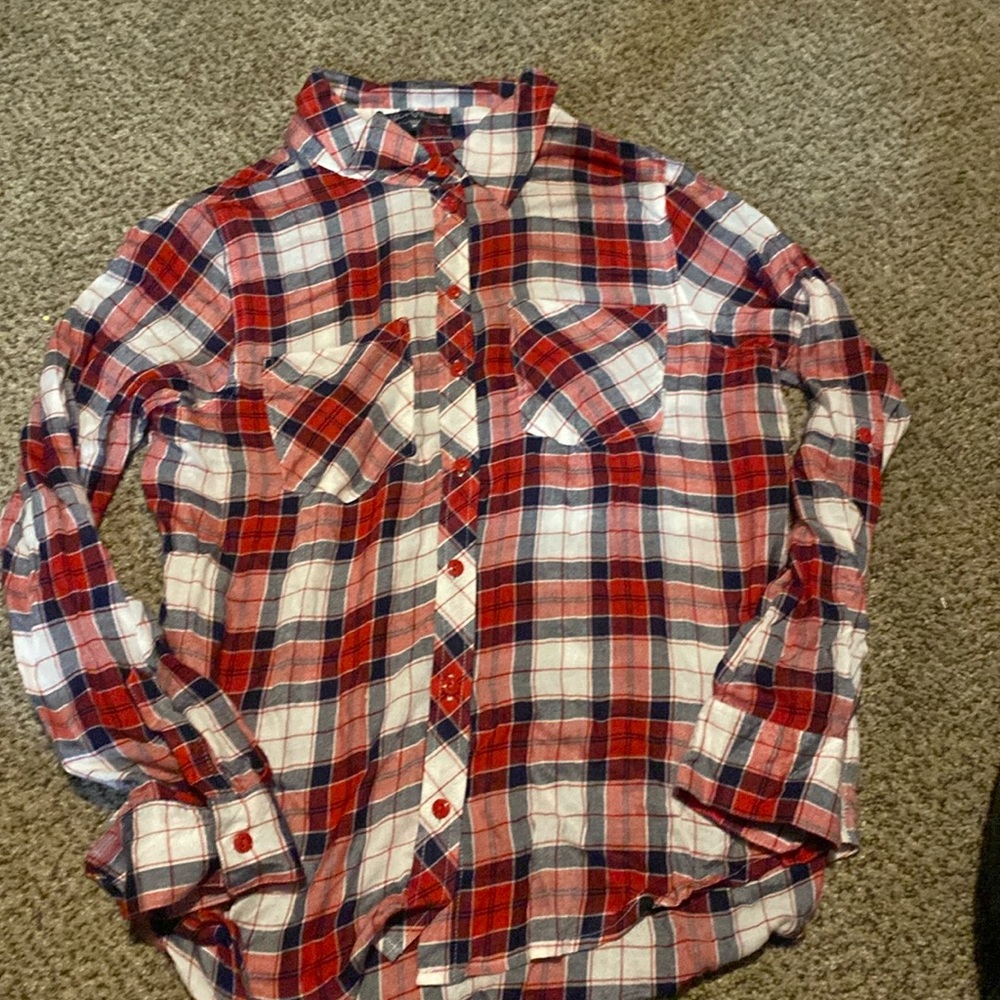 Velvet heart button up.